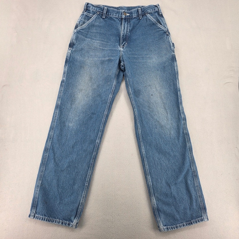 Carhartt B13-DST Mens Loose Original Fit Carpenter Jeans Blue 34x34 (Fits 32x32)